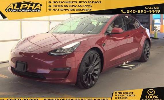 TESLA MODEL 3 2021 5YJ3E1EC3MF849151 image